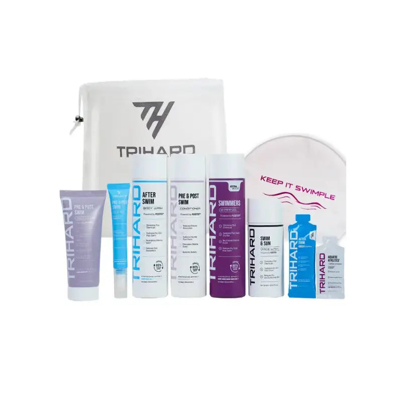 Pro Swimmer Skincare Kit - 6 Piece Pre & Post Swim Bundle for Chlorine Protection | Hydrating Body Wash, Moisturizing Lotion & Repair Cream | Ideal for Competitive Swimmers, Pool Enthusiasts & Water Sports Lovers