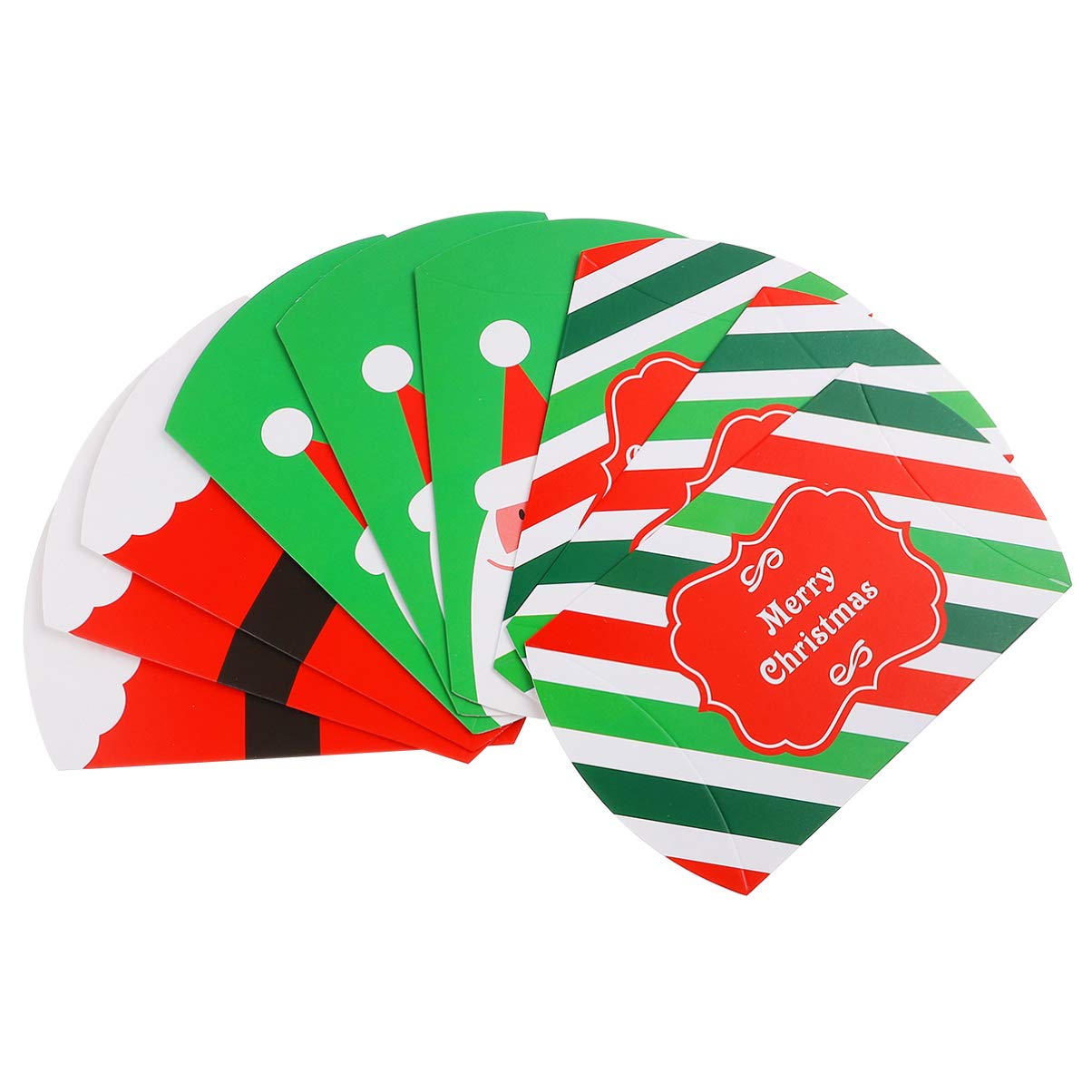 12Pcs Christmas Cake Boxes - Holiday Bakery Treat & Candy Bags for Xmas Party