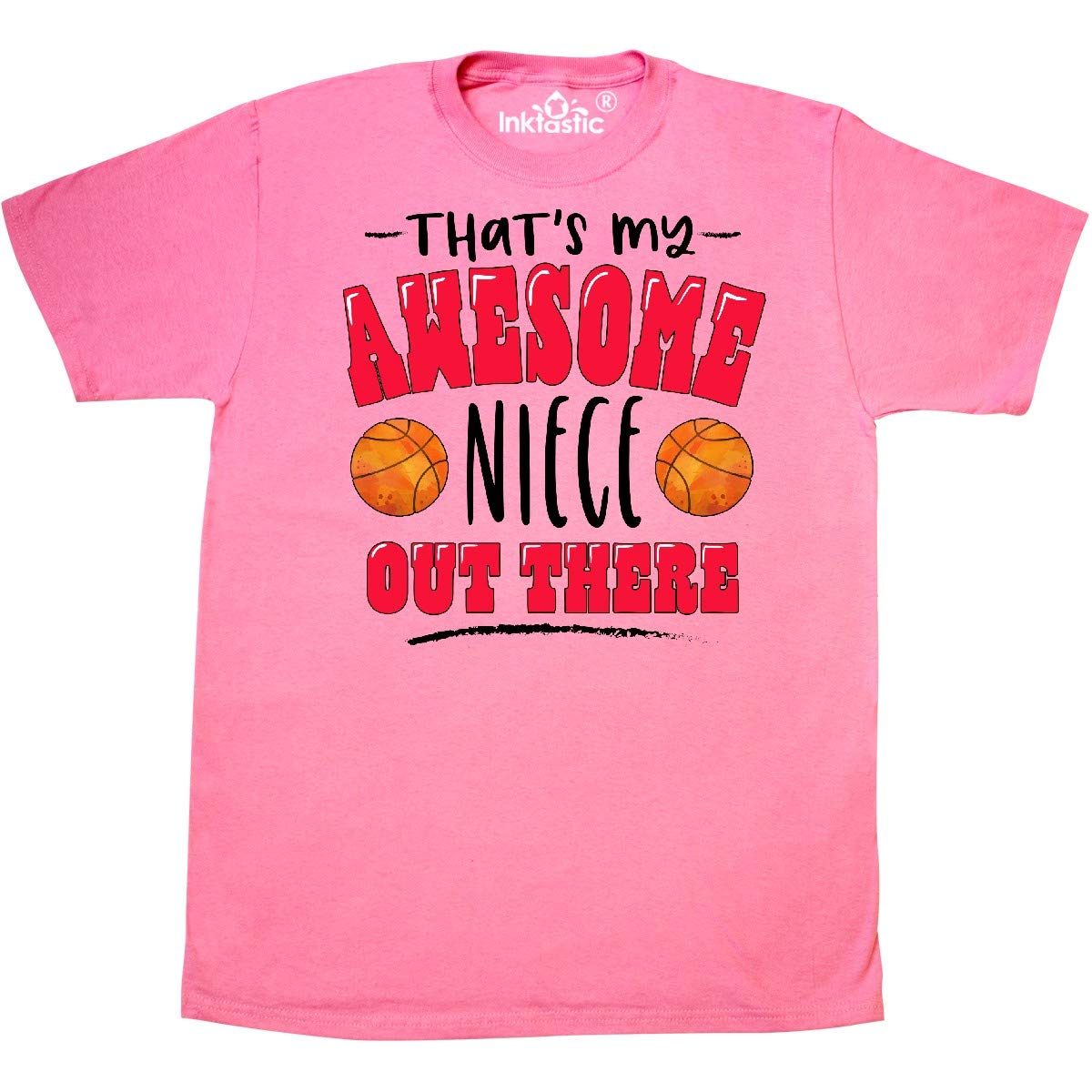 Inktastic 'That's My Awesome Niece' Basketball Design T-Shirt - Perfect for Niece Appreciation Gifts & Basketball Fans
