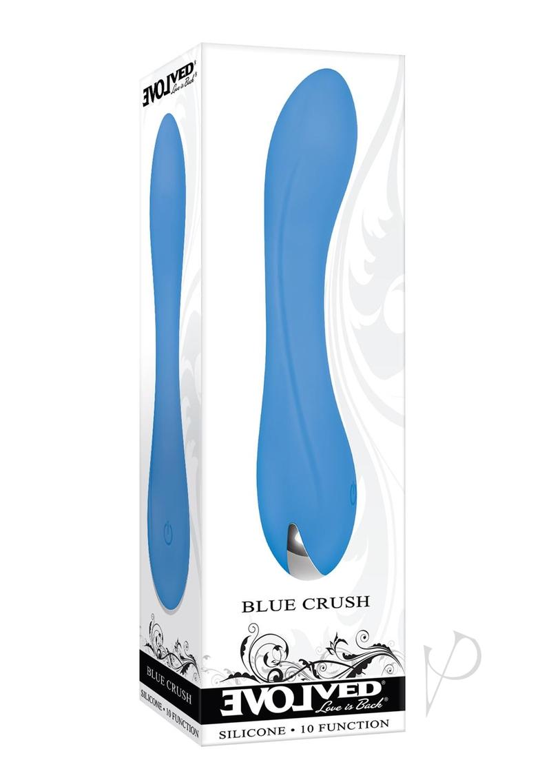 Blue Crush Rechargeable Silicone Vibrator - Waterproof Adult Toy for Women, Powerful G-Spot & Clitoral Stimulation - Perfect for Couples Play, Solo Pleasure & Romantic Nights