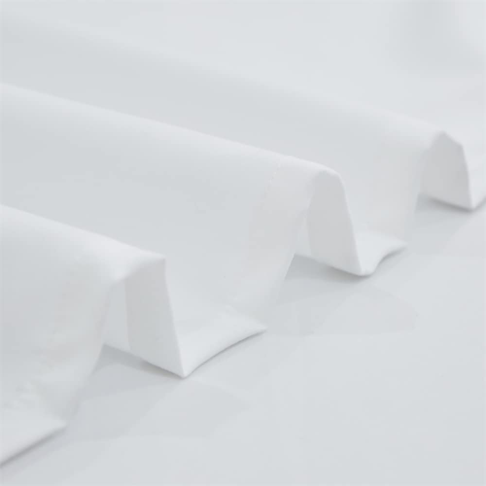 Premium 4-Piece White Bed Sheet Set - Queen Size, 100% Cotton, Soft & Breathable (1 Fitted Sheet, 1 Flat Sheet, 2 Pillowcases) for Men & Women - Perfect for Home, Hotel, Dorm & Guest Room Comfort