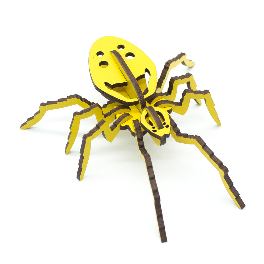3D Wooden Puzzle Kit - Nananana Makakiʻi Happy Face Spider - DIY Woodcraft Model for Adults & Teens - Perfect for Home Decor, Gifts & Stress Relief