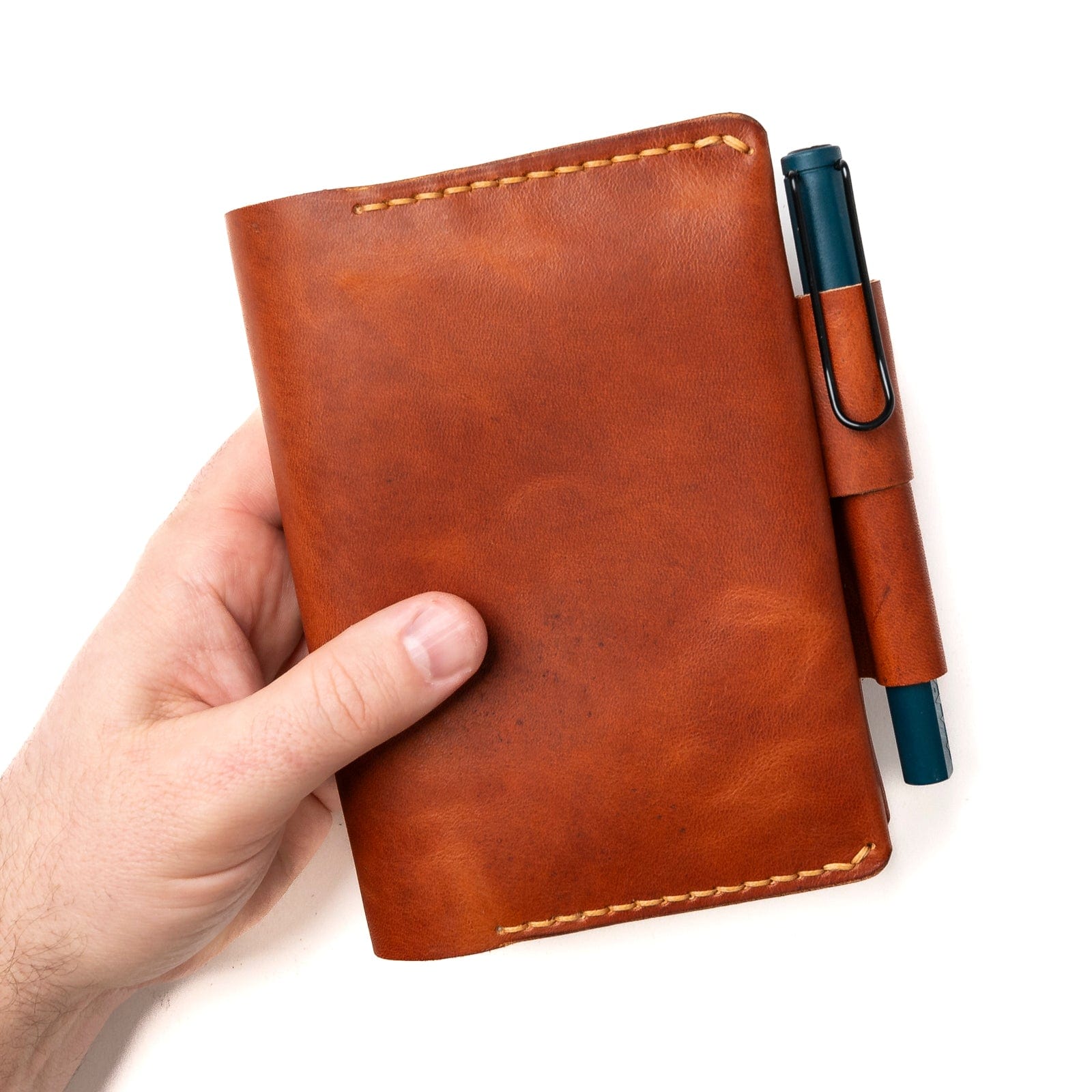 Premium Genuine Leather A6 Notebook Cover - Handmade, Durable & Stylish for Journal, Planner, Diary - Perfect for Office, Travel & Gift Giving