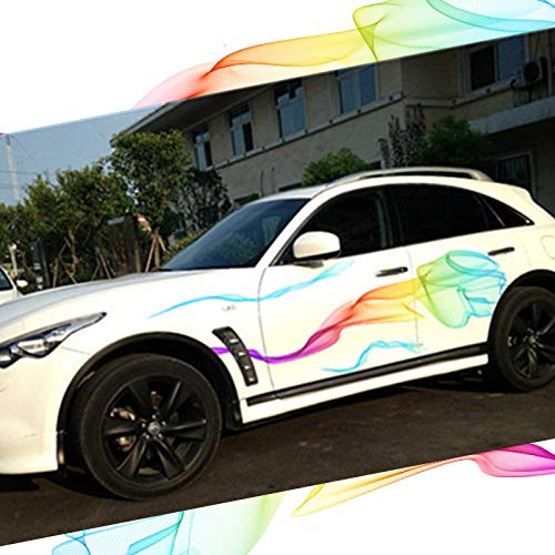 GiftCity Colorful Smoke Car Decal Set - Universal Vinyl Stickers for Car Body Customization | Perfect for Personalizing Vehicles, Enhancing Style, and Making Your Car Stand Out