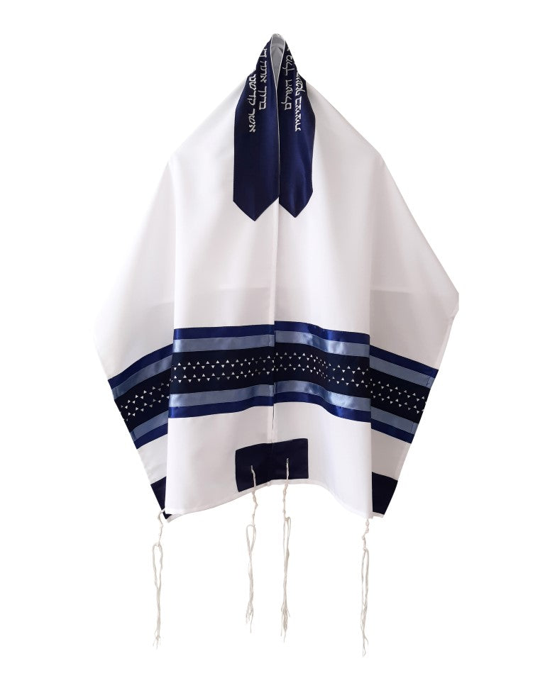 Star of David Opaque Tallit Prayer Shawl - Bar Mitzvah & Wedding Jewish Ceremonial Scarf - Perfect for Religious Services, Synagogue Worship & Special Occasions