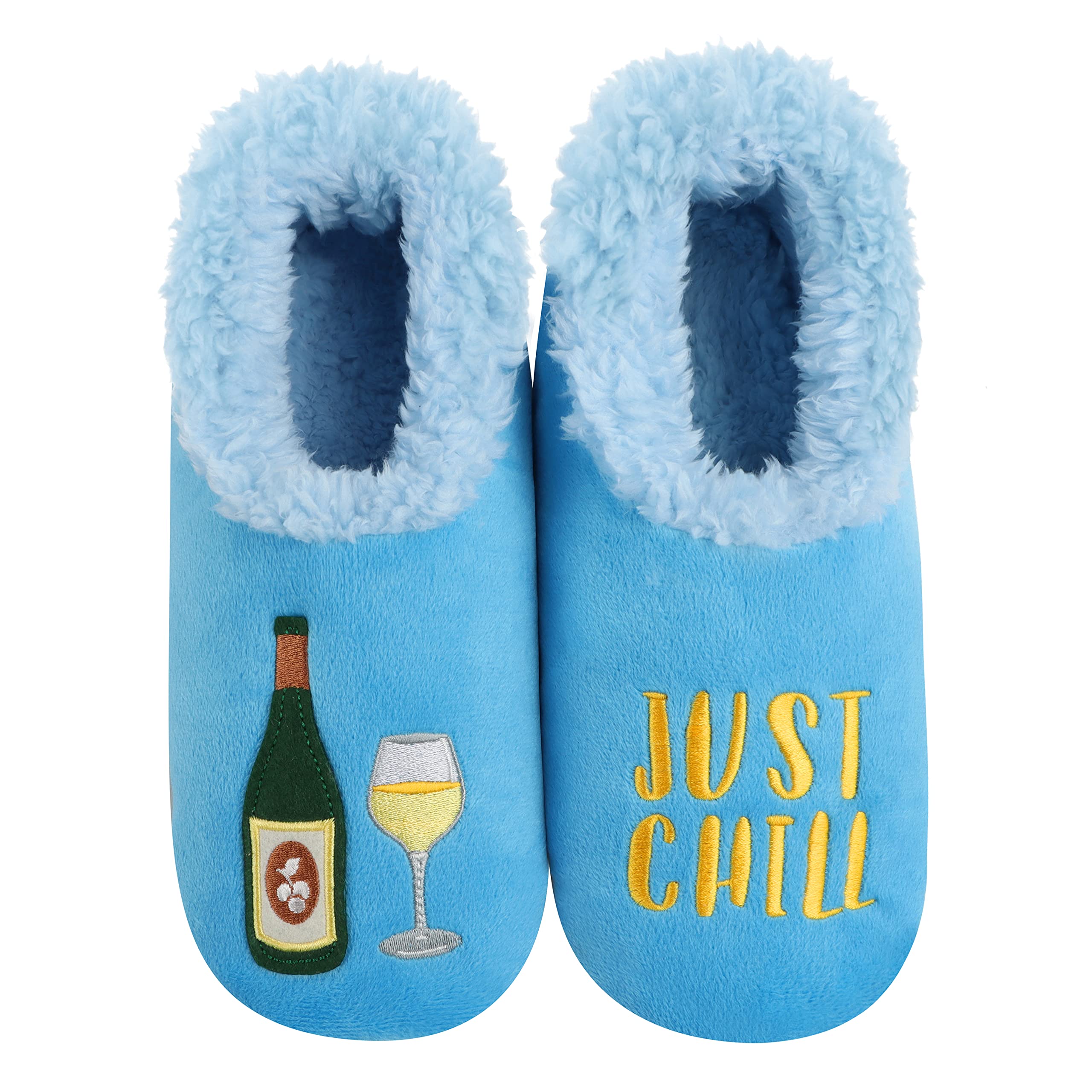 Cozy Sherpa-Lined Slipper Socks for Women - Non-Slip Fuzzy Winter Slippers with Warm Fleece Lining - Perfect for Home, Lounge & Cold Weather Comfort