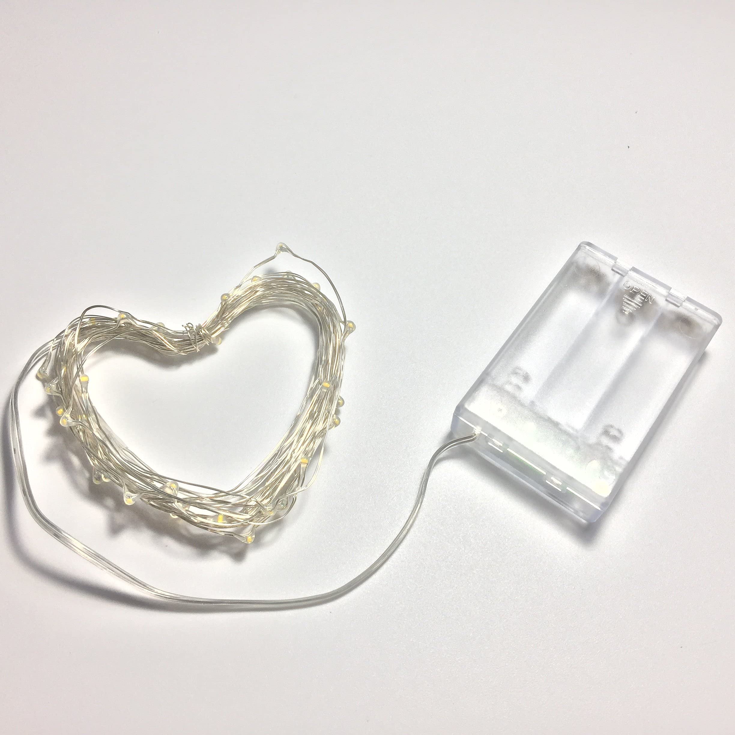 2 Pack Mini LED Fairy Lights - Battery Operated with Timer for Bedroom, Wedding & Christmas Decor - Warm White