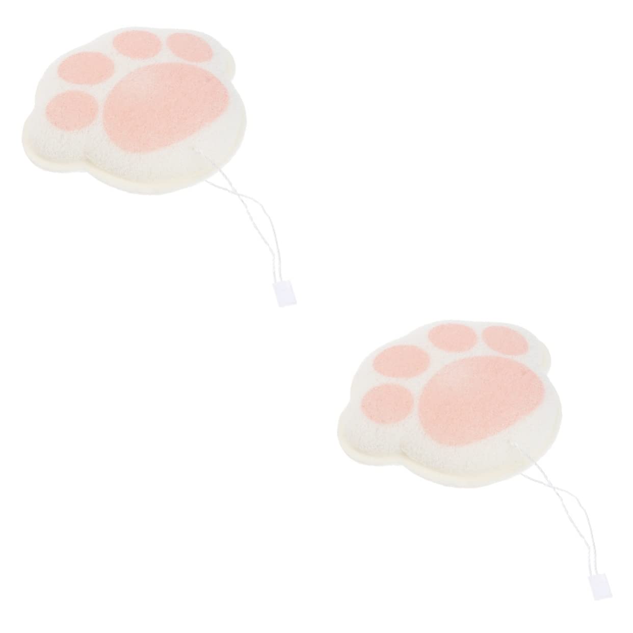 Beavorty 2-Pack Exfoliating Bath Sponges - Soft Shower Loofah Puffs for Gentle Skin Cleansing & Body Scrub - Hydrophilic Polyurethane Sponge for Kids & Adults - Perfect for Daily Shower, Bath Time & Spa Relaxation