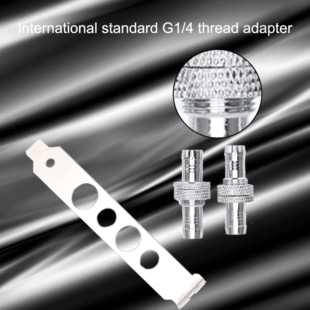 ASHATA G1/4 Thread Water Cooling Hose Connector - 11mm Direct Connect Fitting for PC Liquid Cooling Systems | Perfect for Custom Loop Builds, Gaming Rigs & High-Performance Computers
