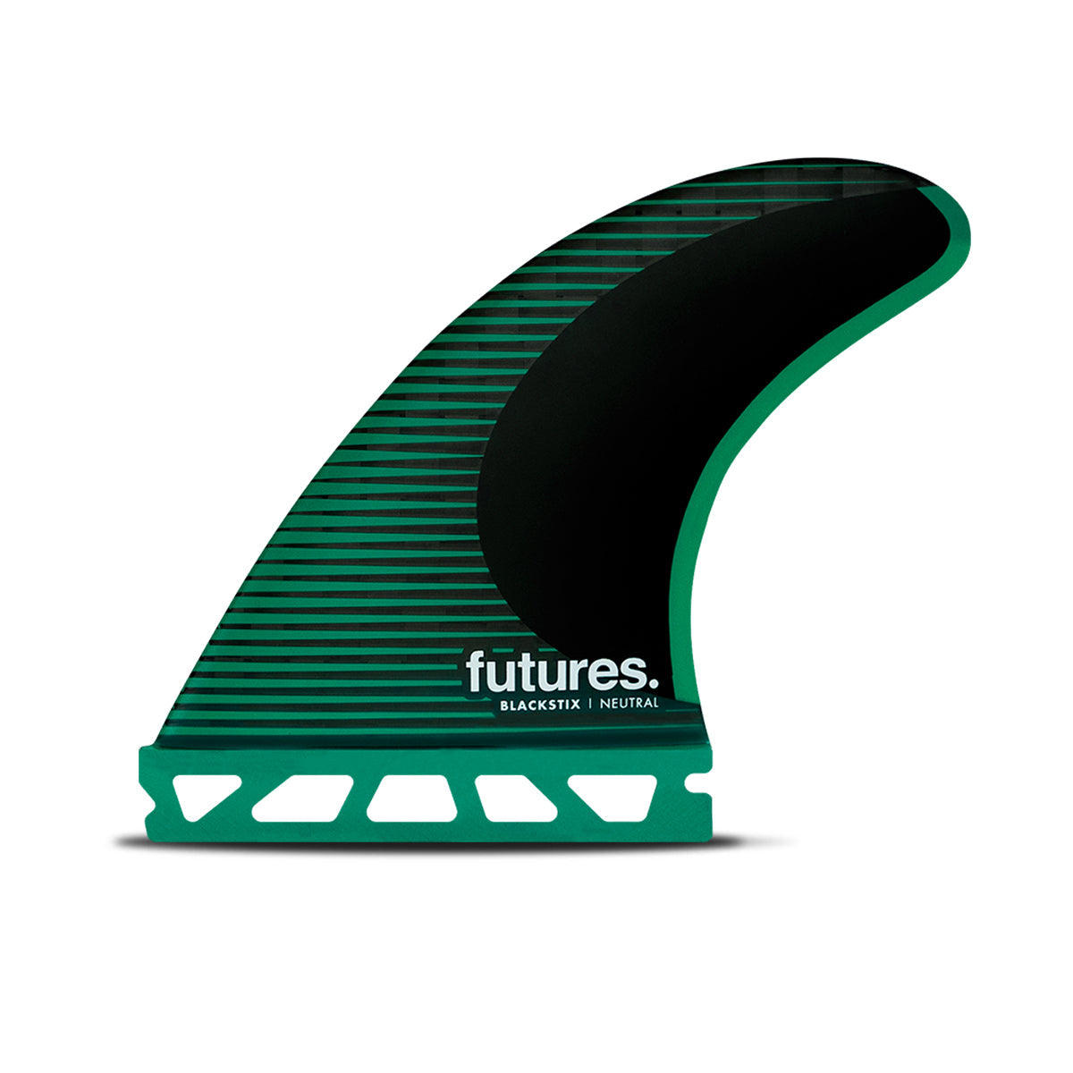 Futures F6 Blackstix Thruster Surfboard Fin - High-Performance Green Surf Fin for Shortboards & Performance Surfing - Perfect for Waves, Competitions & Daily Surf Sessions
