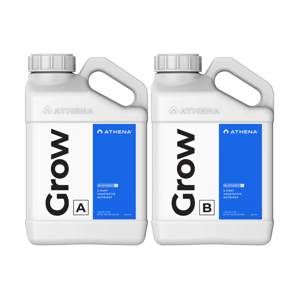 Athena Blended Grow AB - Premium Hydroponic Nutrient Solution for Indoor Plants - Perfect for Home Gardening, Greenhouses, and Vertical Farms