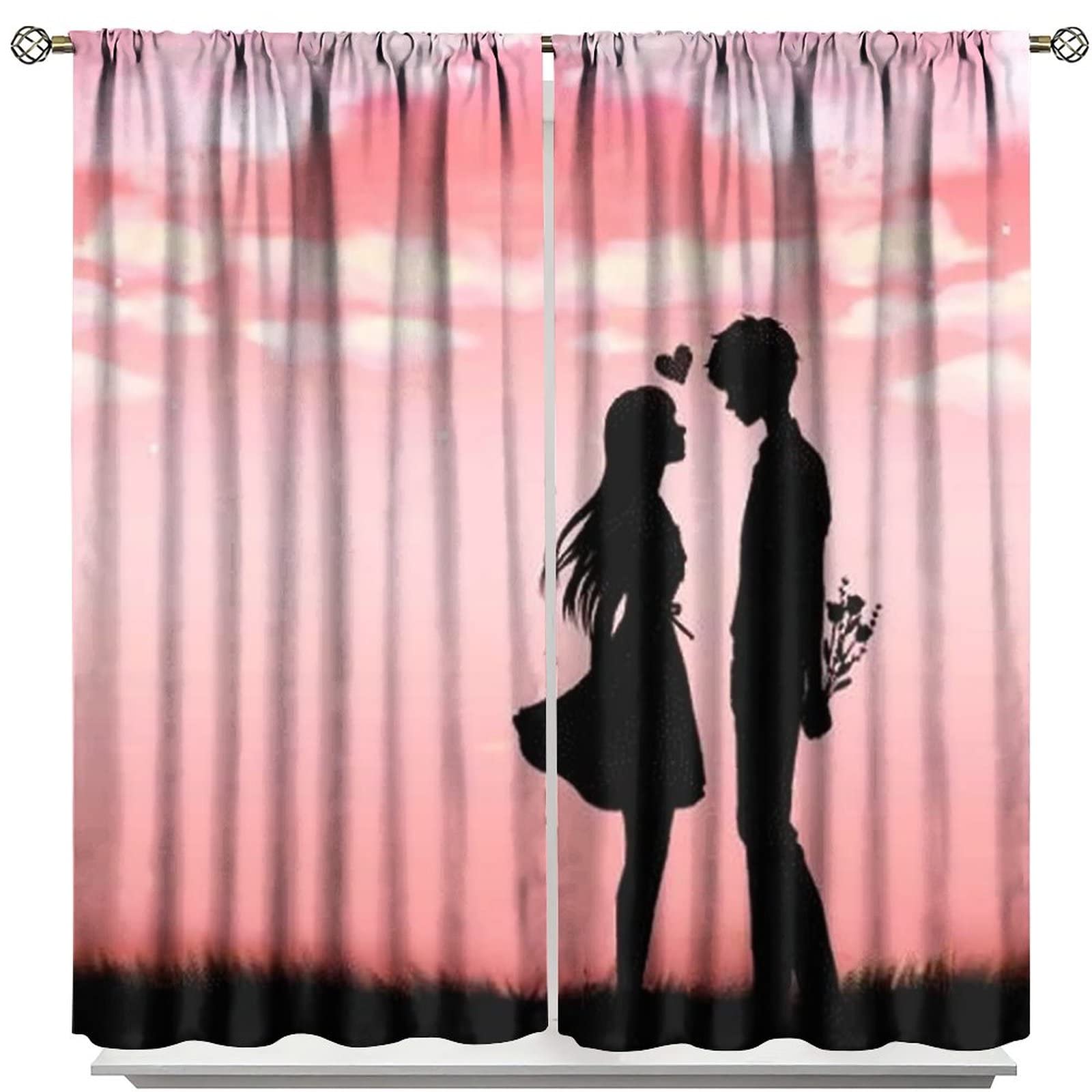 Blackout Curtains for Bedroom & Living Room - Energy Efficient, Noise Reducing, Room Darkening Window Drapes (55x63 Inches) - Perfect for Kids' Rooms, Couples & Light Sleepers