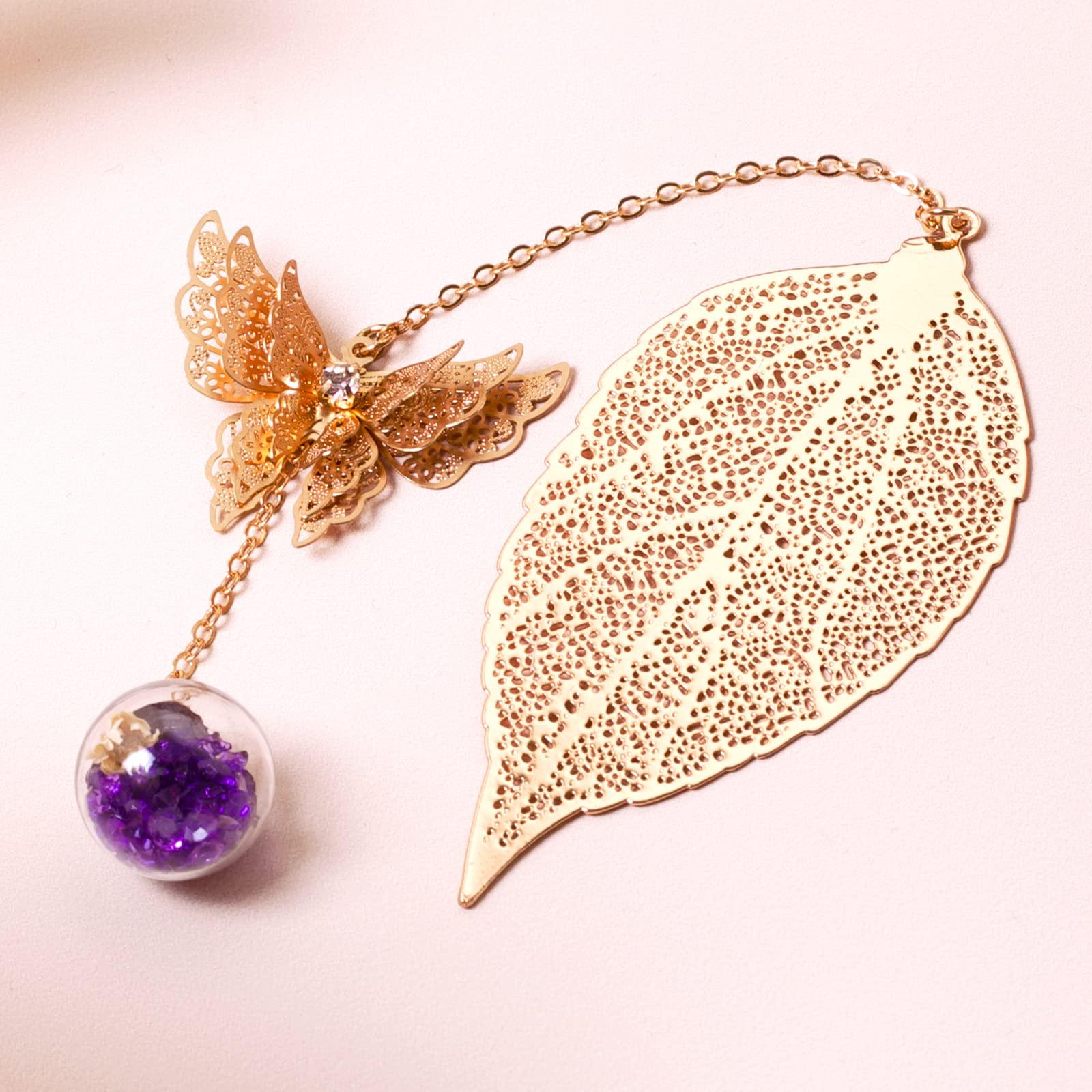 Elegant Gold Butterfly Charm Bookmark for Women - Perfect Gift for Book Lovers, Teachers & Readers - Unique Birthday, Appreciation & Stocking Stuffer Present - Ideal for Reading, Book Clubs & Literary Gifts