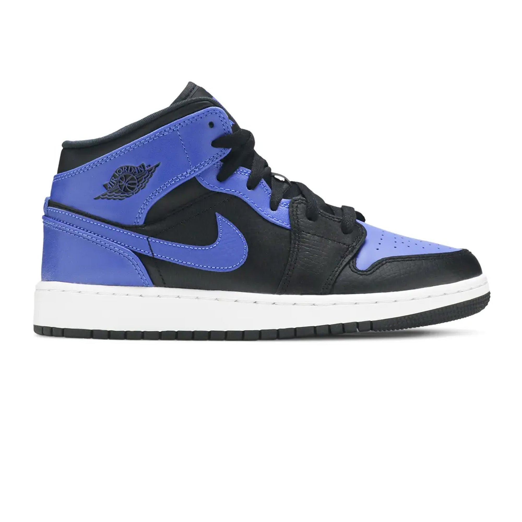 Air Jordan 1 Mid 'Hyper Royal' GS Basketball Shoes - Stylish Sneakers for Women & Girls - Perfect for Sports, Casual Wear & Street Fashion