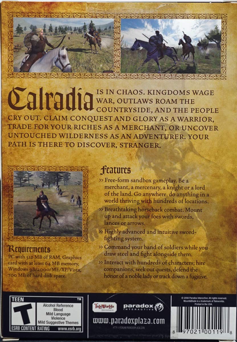 Mount & Blade - Medieval Action RPG Game for PC | Open World Adventure, Strategy & Combat Simulation | Perfect for History Enthusiasts & War Game Lovers