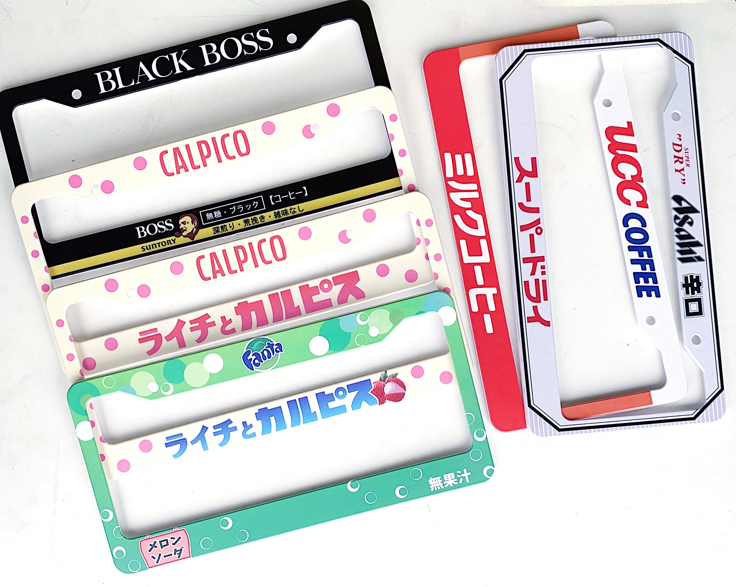Illumaesthetic JDM Drink Plate Frames (VOL 2) - Japanese Car Style Cup Holder Accessories for Toyota, Honda, Nissan - Perfect for Car Enthusiasts & Drink Holders