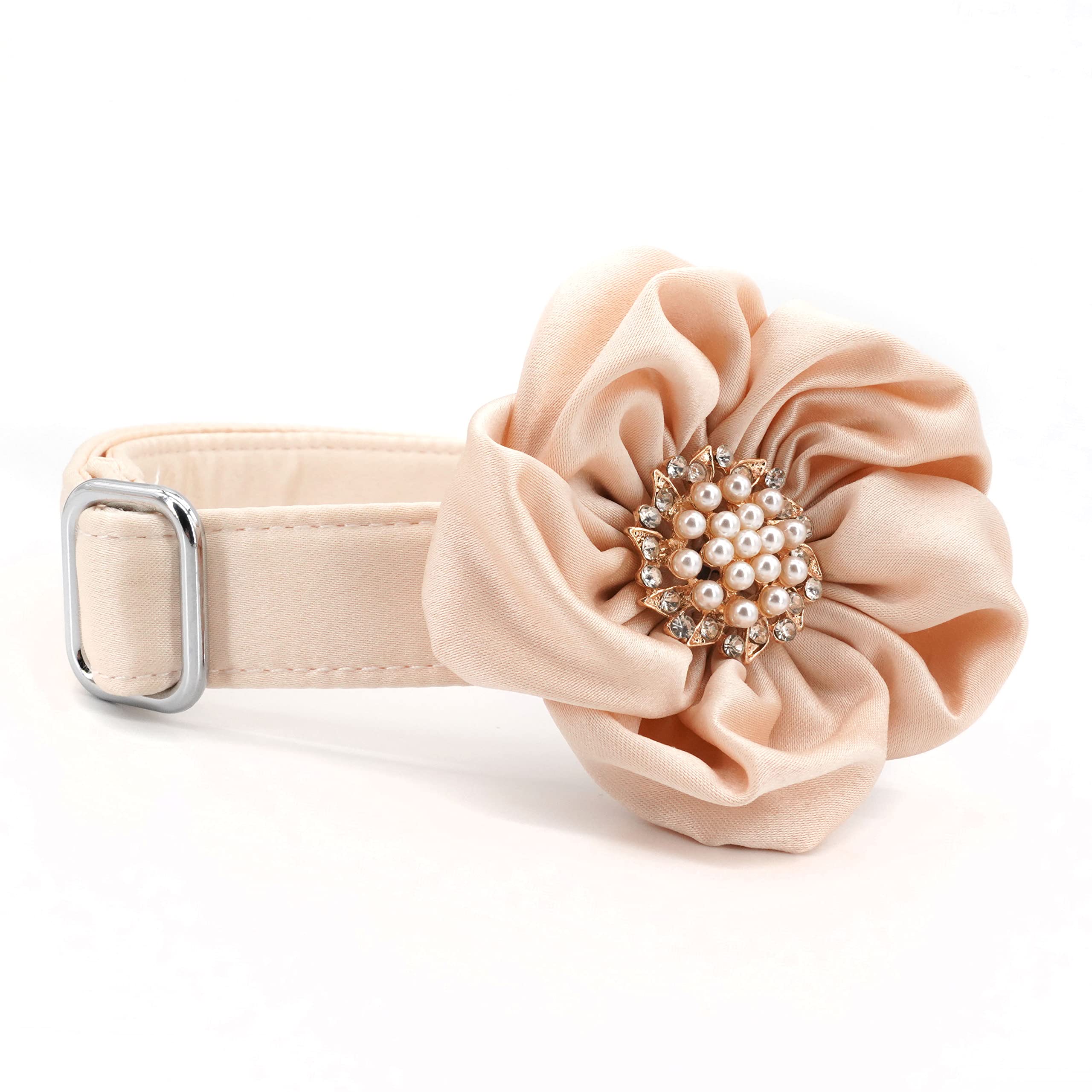Elegant Dog Wedding Collar with Flower for Female Dogs - Perfect for Pet Weddings, Photo Shoots & Special Occasions