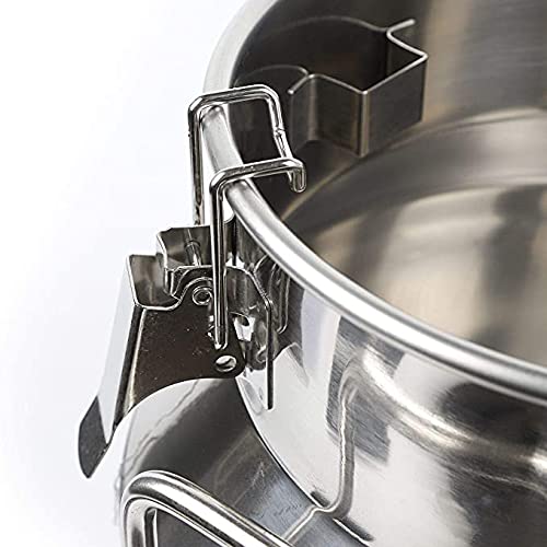 50L Stainless Steel Farm Milk Can with Silicone Seal - Multi-Purpose Pail for Wine, Dairy, Oil, Tea Storage - Ideal for Farm, Kitchen & Brewing Use