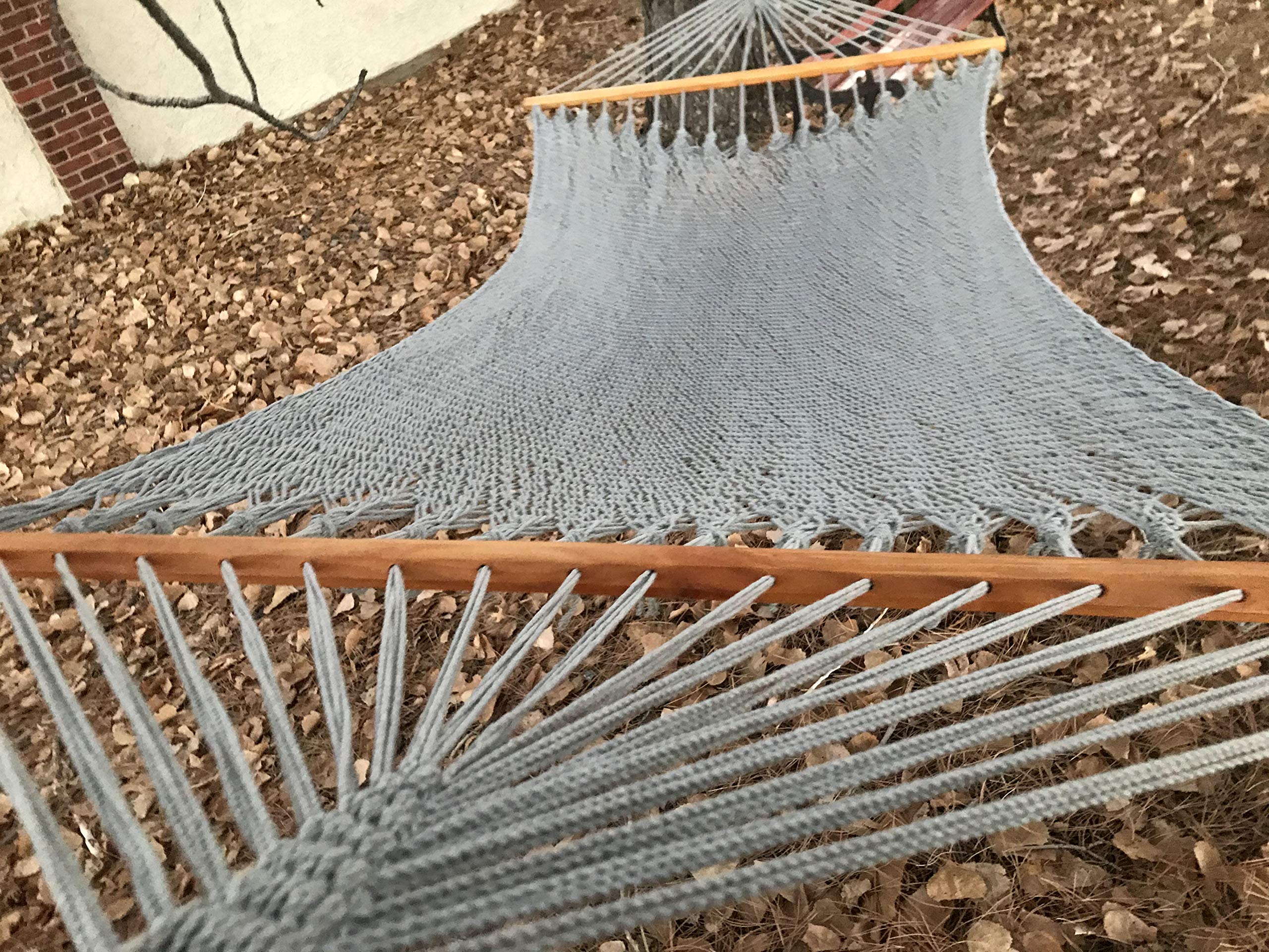 Premium Double Hammock with Spreader Bars - Heavy Duty 450lbs Capacity for Indoor & Outdoor Use - Perfect for Backyard, Camping, Beach, and Patio Relaxation (Model HMK-2211-240)