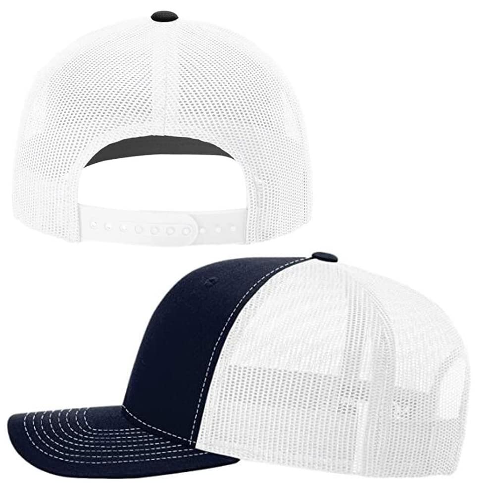 Custom Embroidered Trucker Snapback Cap with Your Own Text - 112 Mesh Back Baseball Hat for Men & Women - Perfect for Sports, Outdoor Activities & Casual Wear