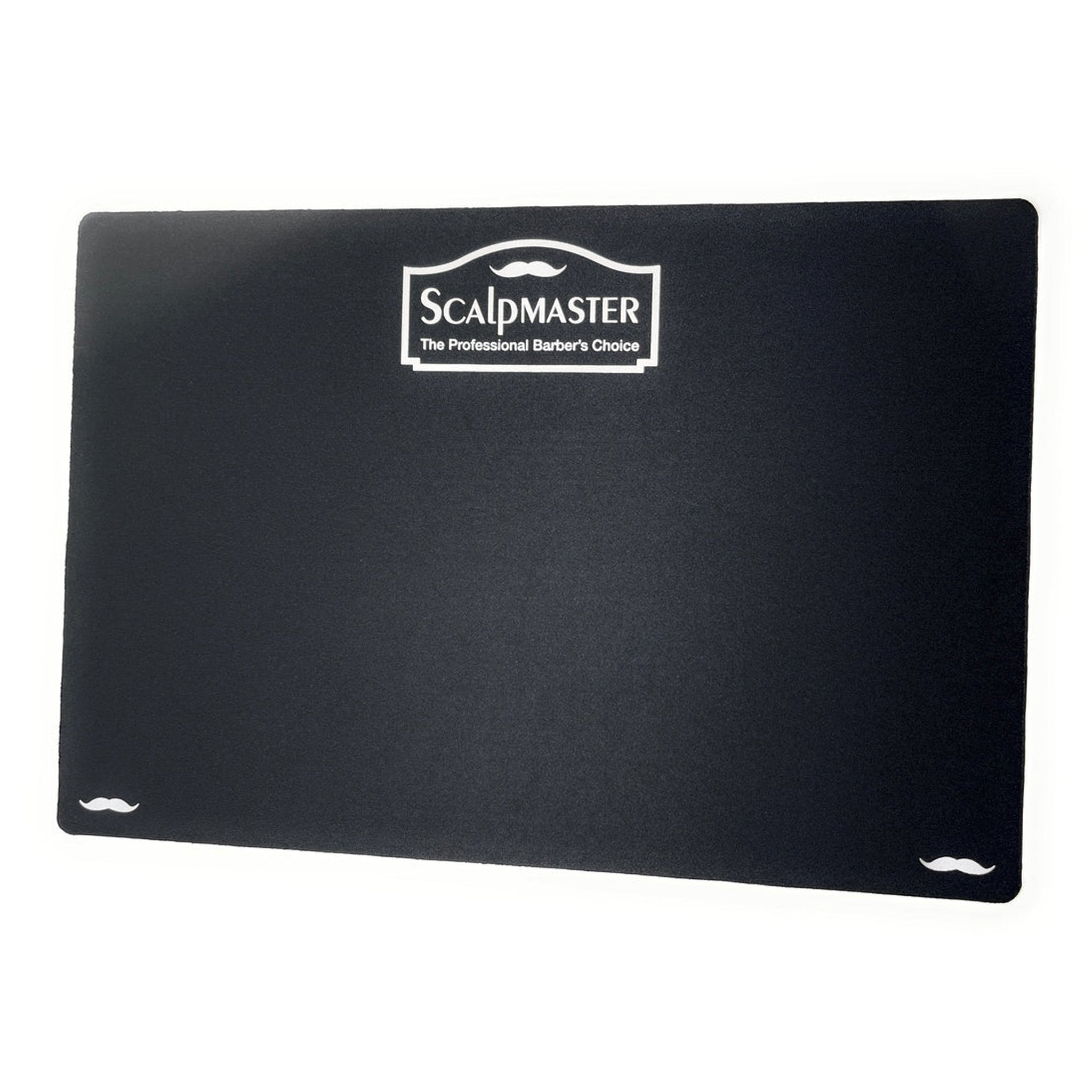 Scalpmaster Black Anti-Slip Barber Mat - Non-Slip Rubber Pad for Hair Clippers & Styling Tools | Perfect for Salon, Home Haircuts & Professional Grooming