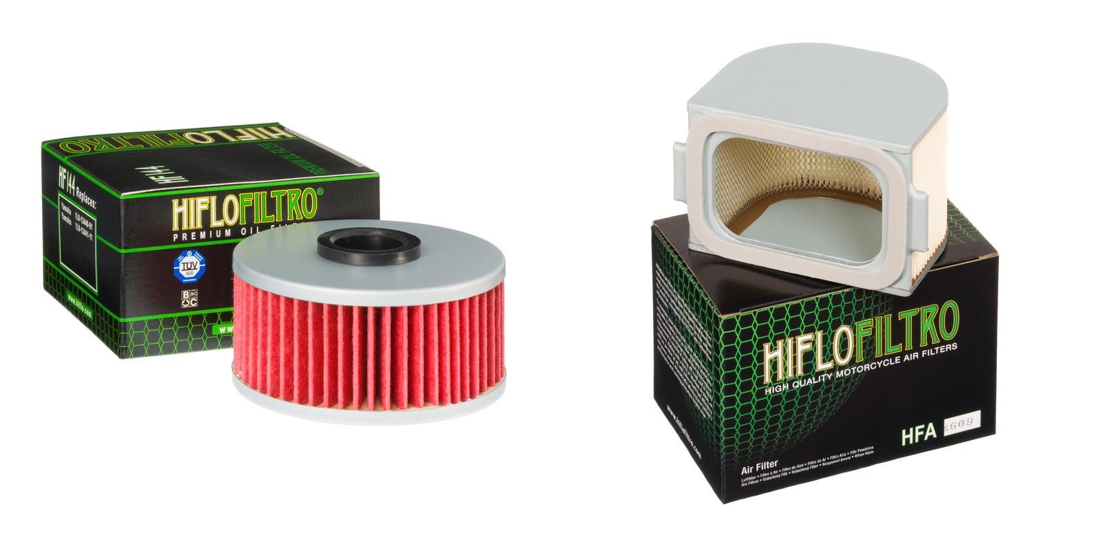 HIFLO FILTRO Oil and Air Filter Kit for YAMAHA XJ650 G H J K Maxim 1980-1984 - Motorcycle Maintenance & Performance Upgrade Parts for Smooth Riding