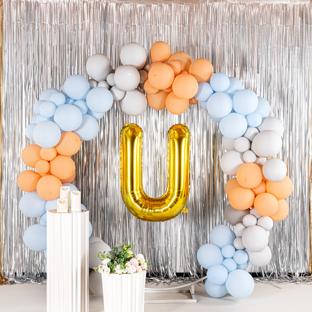 Balloonify Gold Mylar Letter U Balloon - 40 Inch Large Foil Alphabet Balloon for Birthday Party Decorations, Wedding, Baby Shower & Anniversary Celebrations