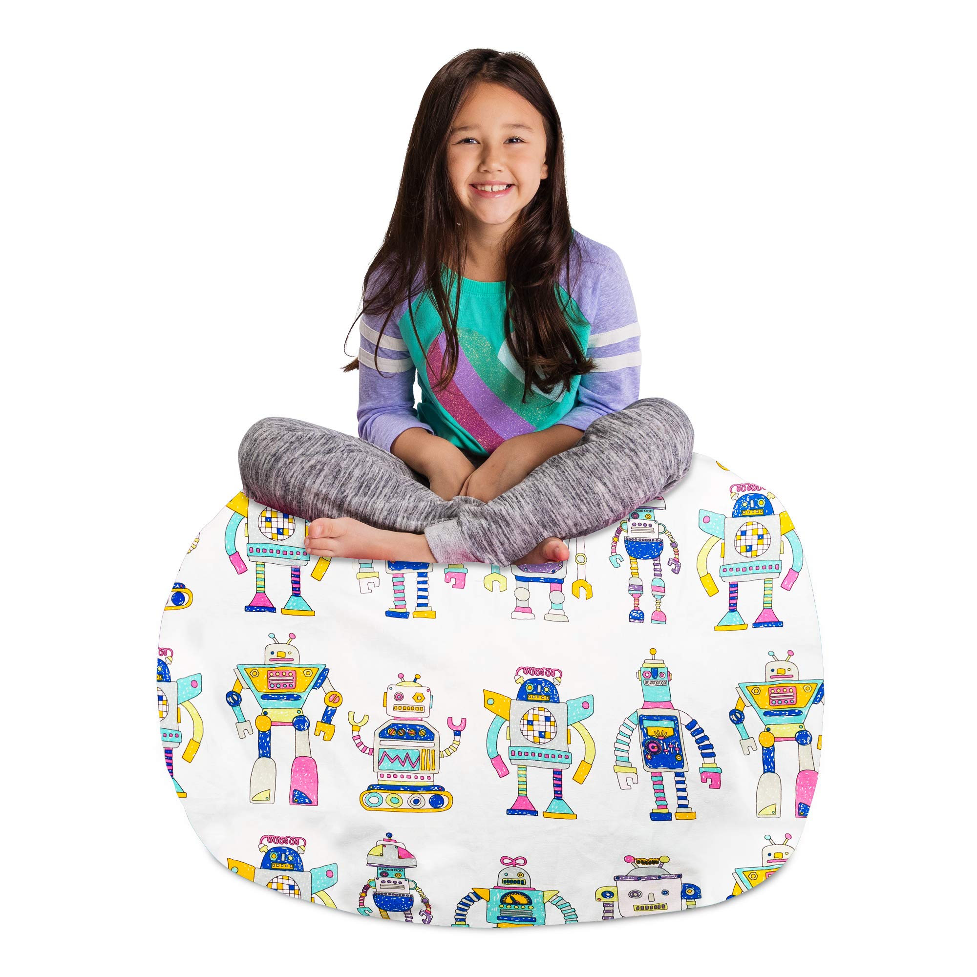 Posh Kids Stuffed Animal Storage Bean Bag Chair Cover - Large 38