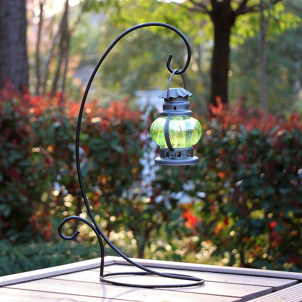 2-Pack Metal Ornament Display Stands - Tall Lightweight Iron Holder for Hanging Globes, Air Plants & Terrariums - Perfect for Christmas Decor, Wedding Centerpieces, Home Party Crafts & Witch Ball Displays