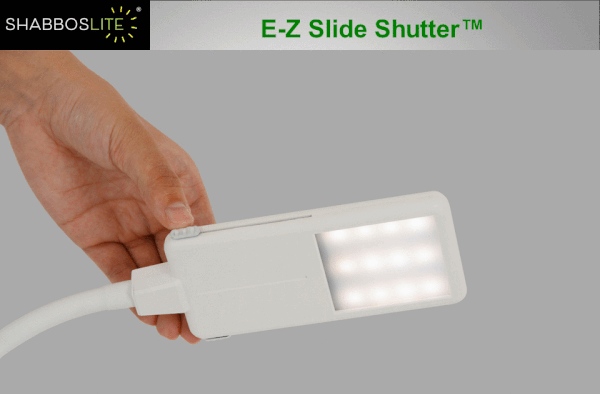 ShabbosLite LED Clip On Lamp - Adjustable Brightness Night Light for Reading, Studying, and Shabbat Use - Perfect for Bedside, Desk, and Bookshelf Lighting