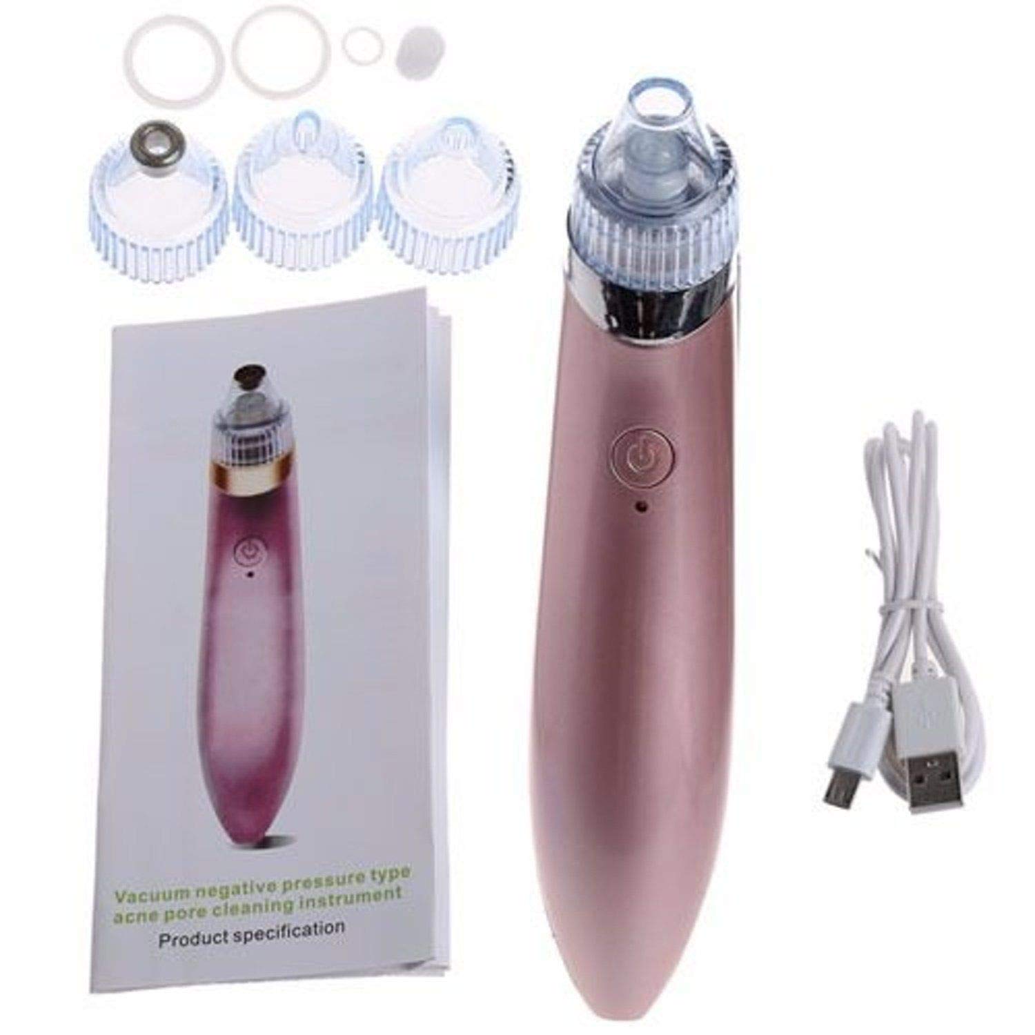 MOHAK Blackhead Remover Vacuum - Electric Pore Cleaner for Face & Nose, Whitehead & Blackhead Extractor Tool for Men & Women - Perfect for Daily Skincare & Spa Treatments at Home