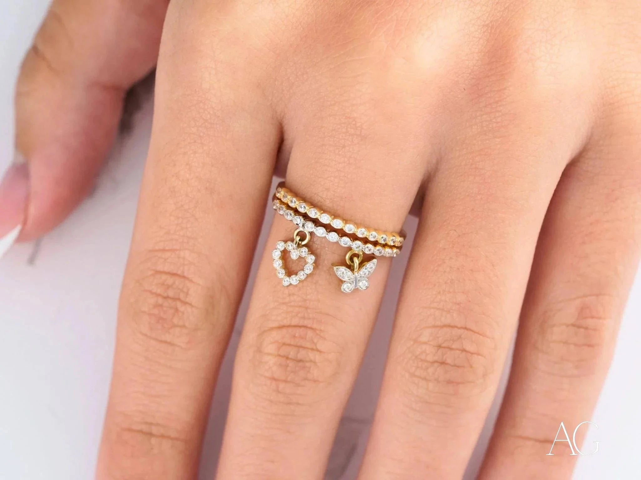 18K Yellow Gold CZ Ring for Women - Elegant Cubic Zirconia Engagement & Wedding Band - Perfect for Anniversaries, Parties & Everyday Wear