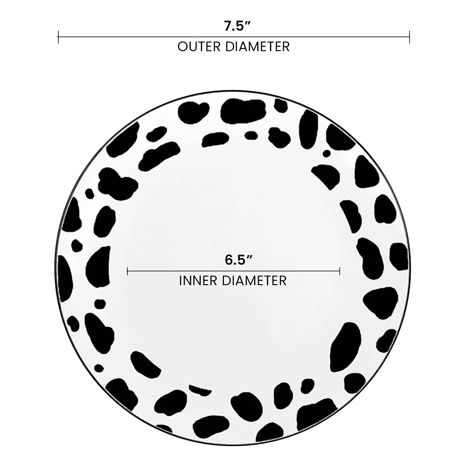 Safari Animal Print Plastic Plates - 7.5