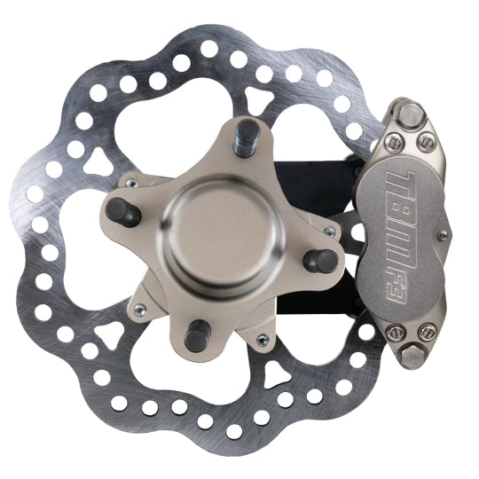 TBM Brakes 1982-1993 Ford Mustang Fox Body 4-Lug Medium Duty Front Drag Brakes with New Aluminum Hub (001-0325-1) - High Performance Racing & Street Use