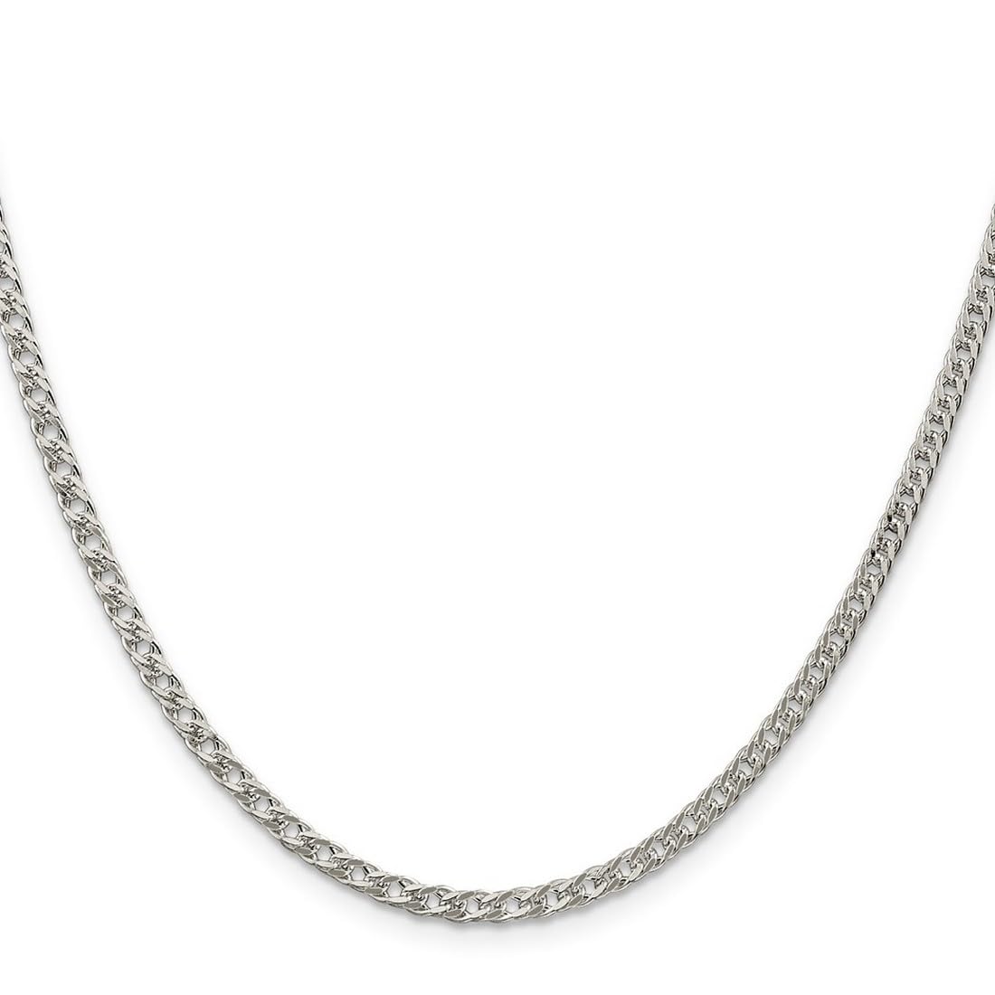 925 Sterling Silver Rambo Chain Necklace for Men & Women - Adjustable Lengths 14