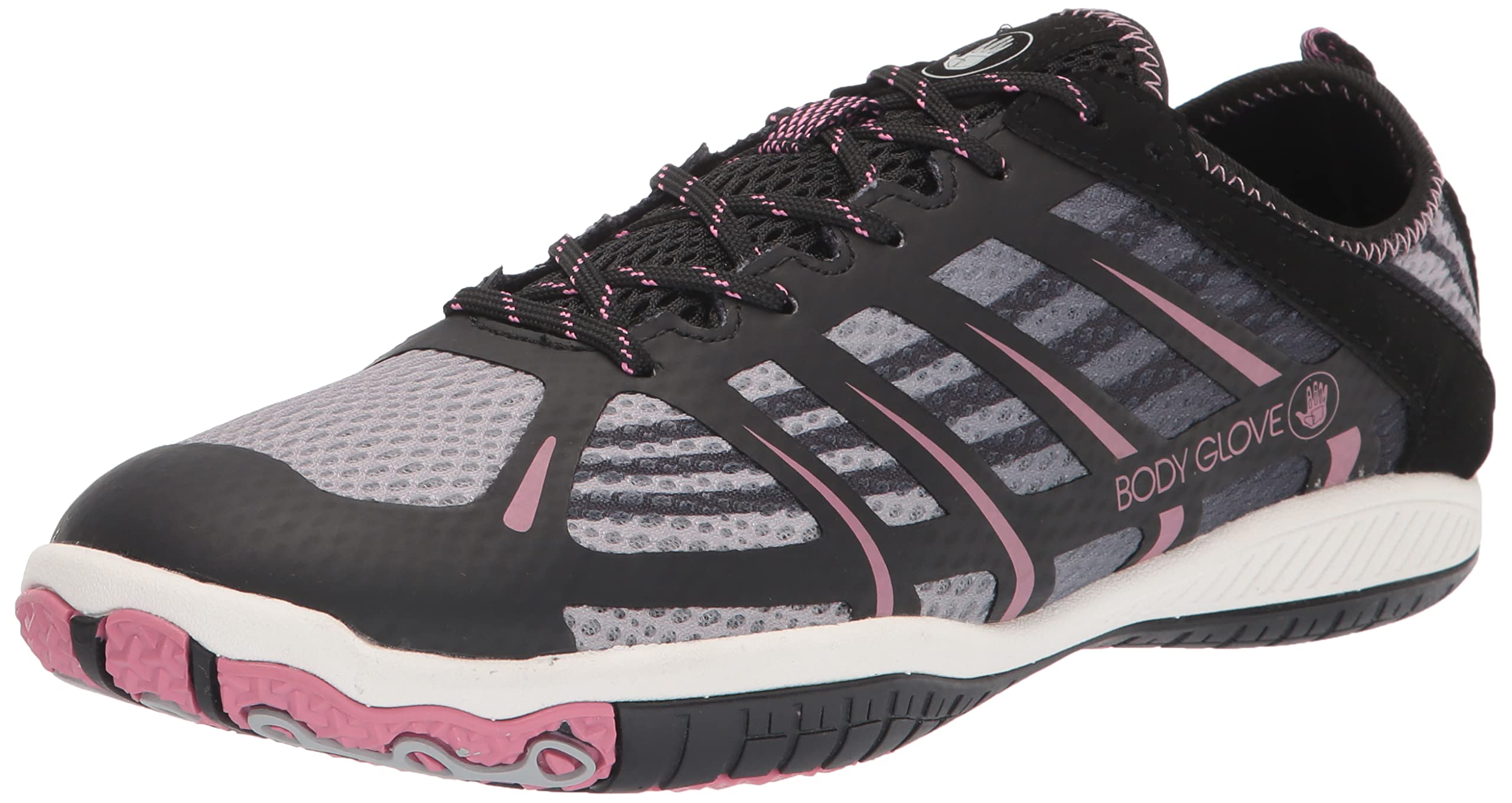 Body Glove Dynamo Rapid Women's Water Shoes - Lightweight Quick-Dry Aqua Shoes for Swimming, Yoga, Beach, Hiking & Kayaking | Hydro Sport Trainers for Outdoor Activities (Black/Cassis Pink) - Perfect for Water Sports, Pool Workouts & Summer Adventures