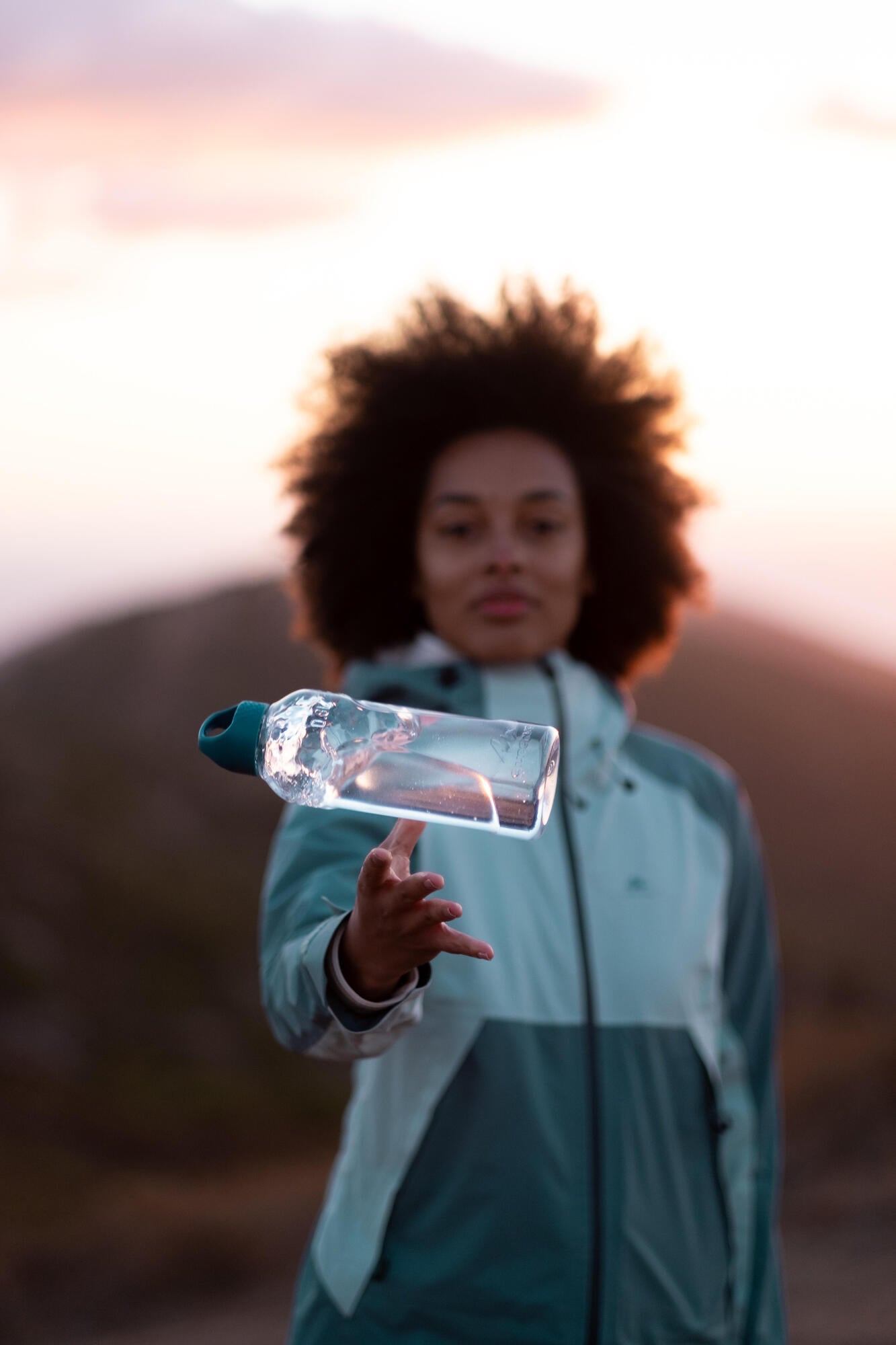 Quechua MH100 800ml BPA-Free Water Bottle - Leak Proof & Insulated for Hiking, Gym & Outdoor Activities