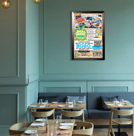 22x34 Poster Frame - Carbon Steel SwingFrame Display for Art, Photos & Posters - Perfect for Home, Office & Gallery Decor