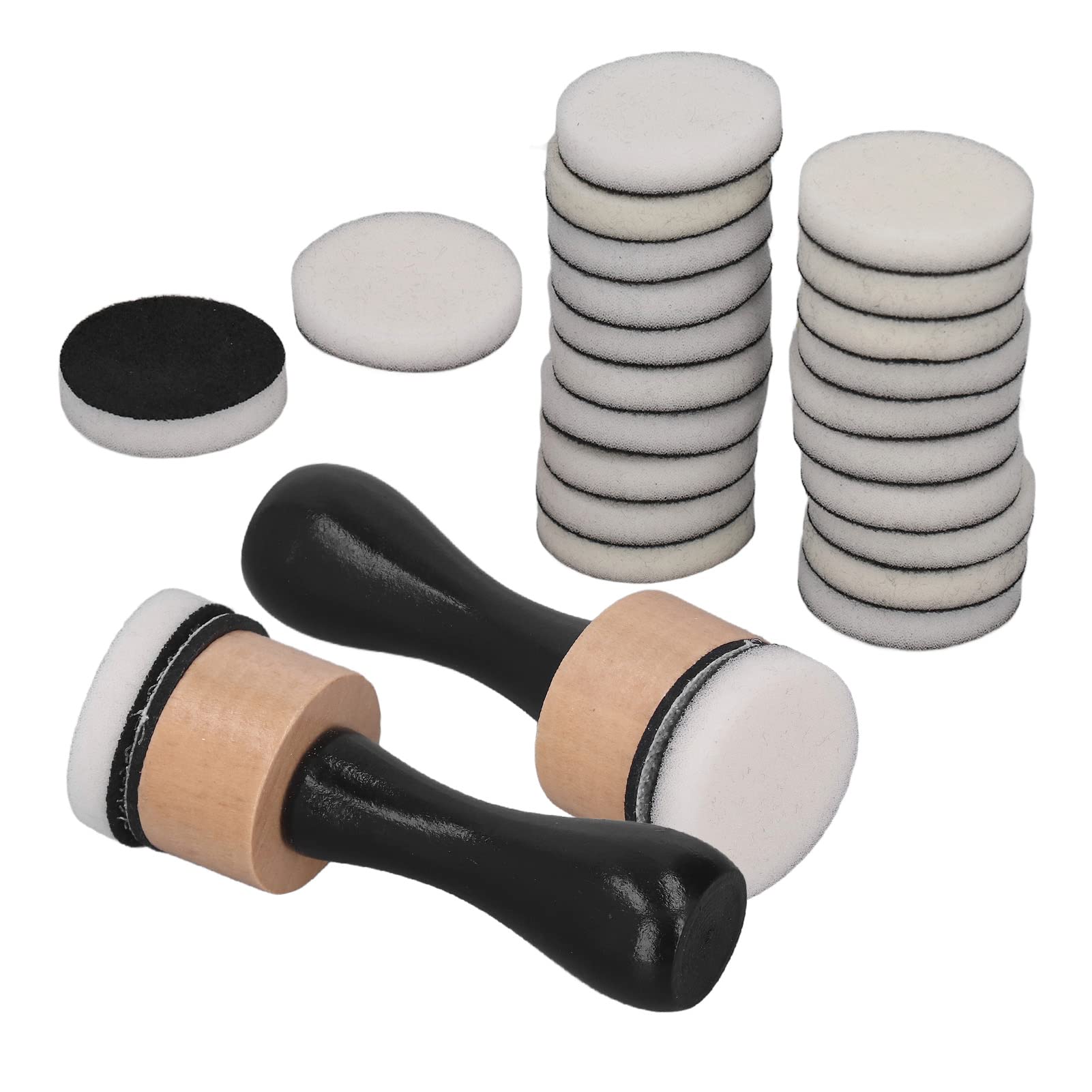 Premium Ink Blending Tool Set with 24 Mini Round Foam Refills - Perfect for Scrapbooking, Card Making & Rubber Stamping - Artist-Grade Paint Mixing & Blending Brushes for Watercolor, Alcohol Ink & Acrylic Crafts