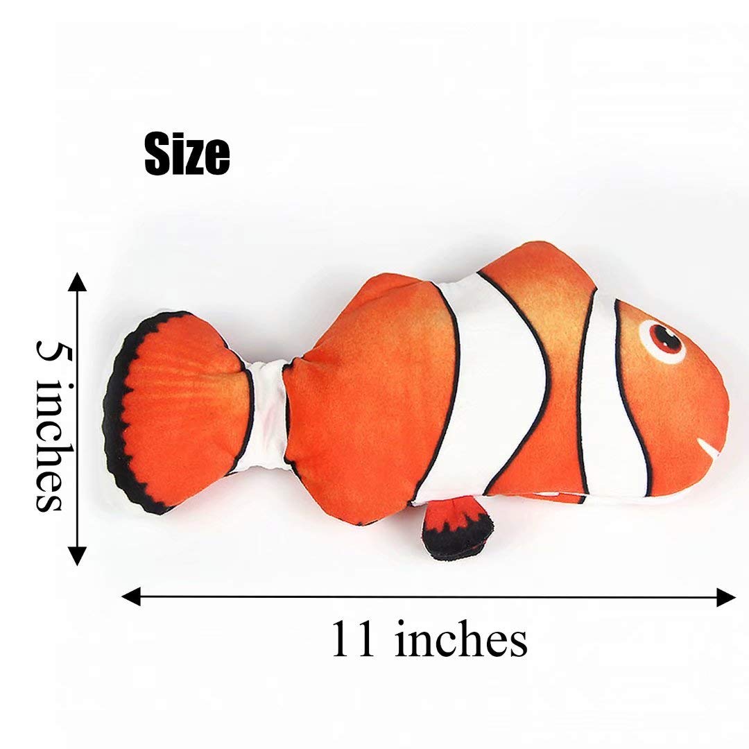 Interactive Electric Moving Fish Plush Toy - Fun & Lifelike Swimming Motion for Kids, Pets, and Home Decor