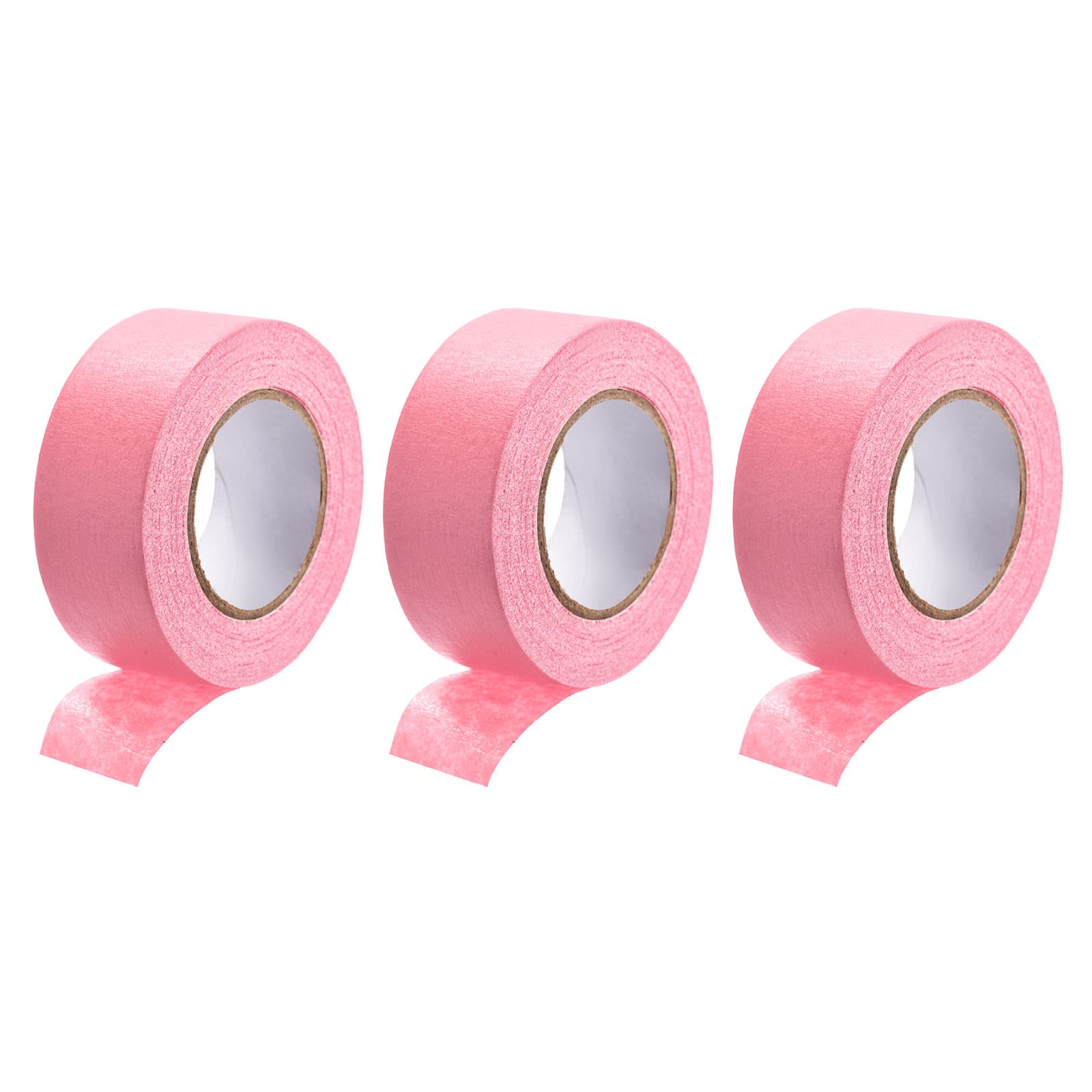 DMiotech 3-Pack 1 Inch x 21 Yards Pink Masking Tape for Painting, Crafts, Labeling & DIY Projects - Perfect for Home Decor, Scrapbooking & Office Organization