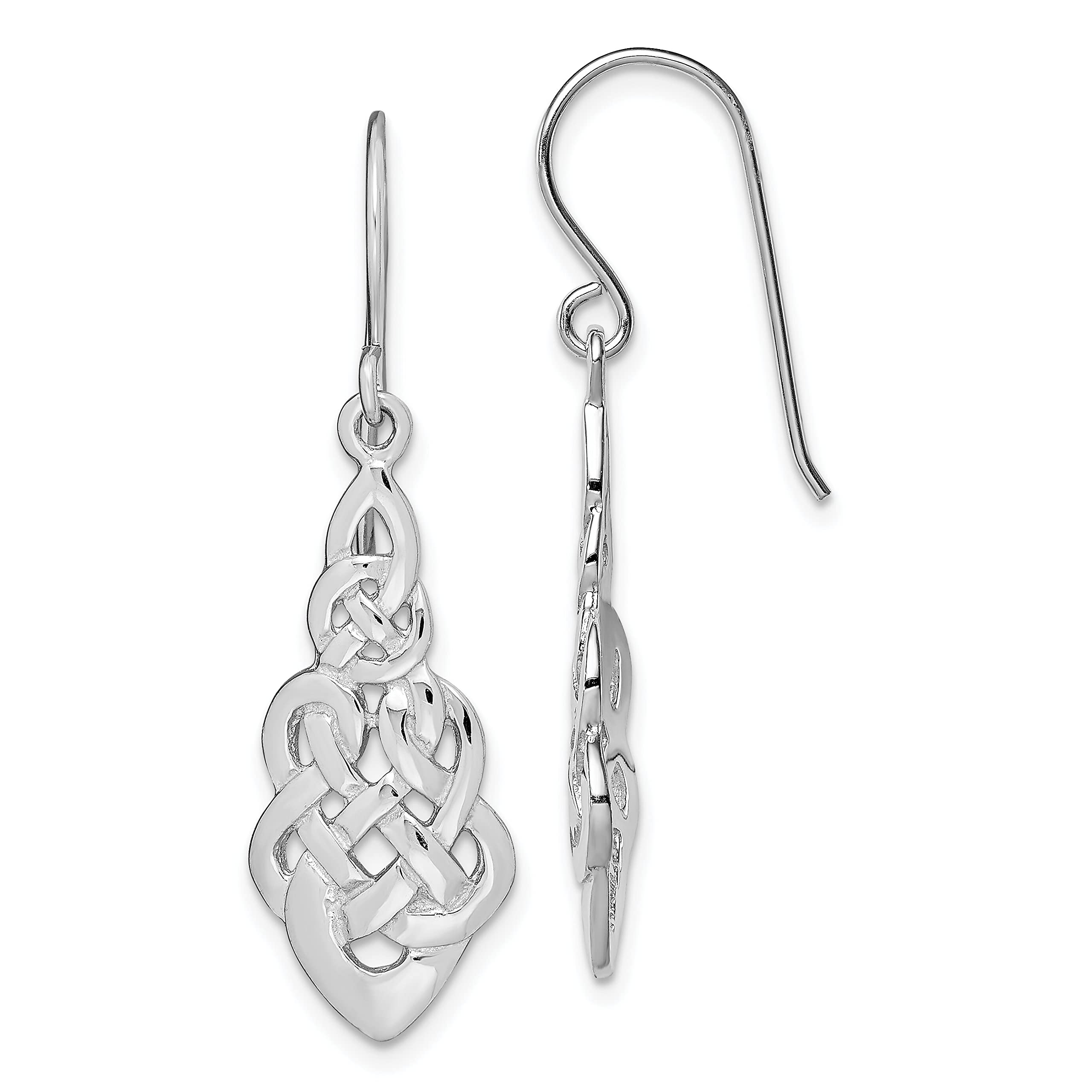 Sterling Silver Celtic Knot Earrings for Women - Handmade Irish Jewelry - Perfect for Weddings, Gifts & Everyday Wear