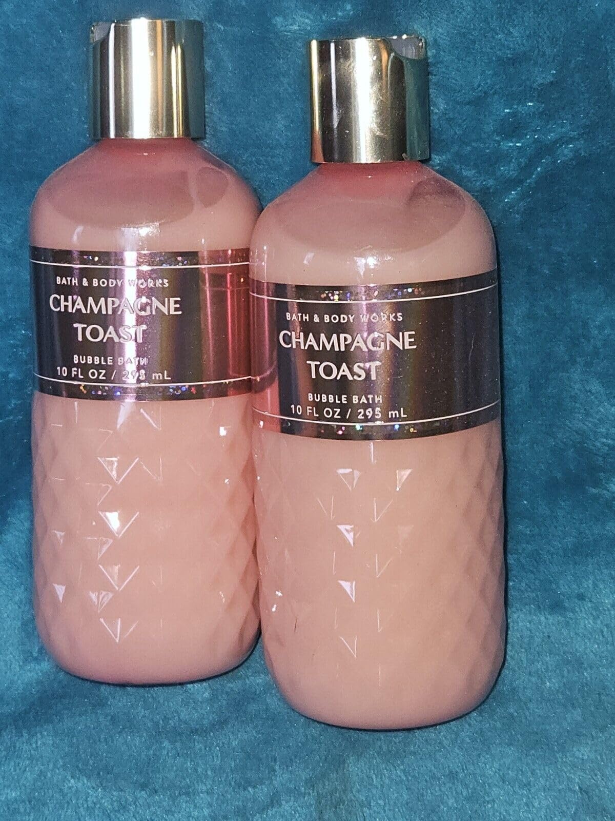 2 Pack Shea & Cocoa Butter Bubble Bath - Champagne Toast Scented Body Wash 10 fl oz | Moisturizing Bath Soak for Relaxation & Self Care