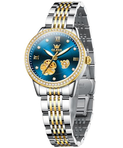 L6706: Two tone strap & Blue dial