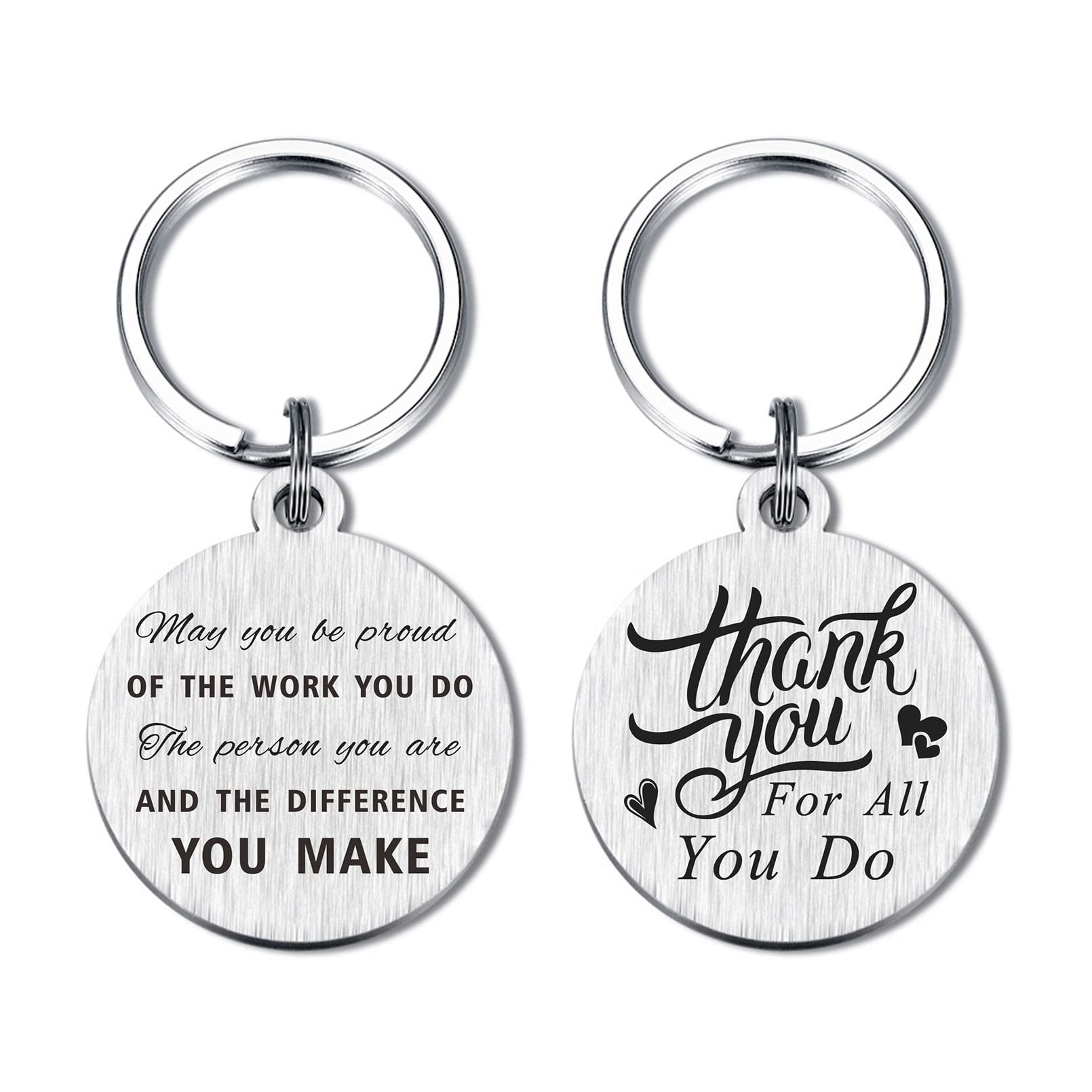 Yobent Thank You Keychain for Coworkers, Teachers, Employees - Appreciation Gifts for All Occasions