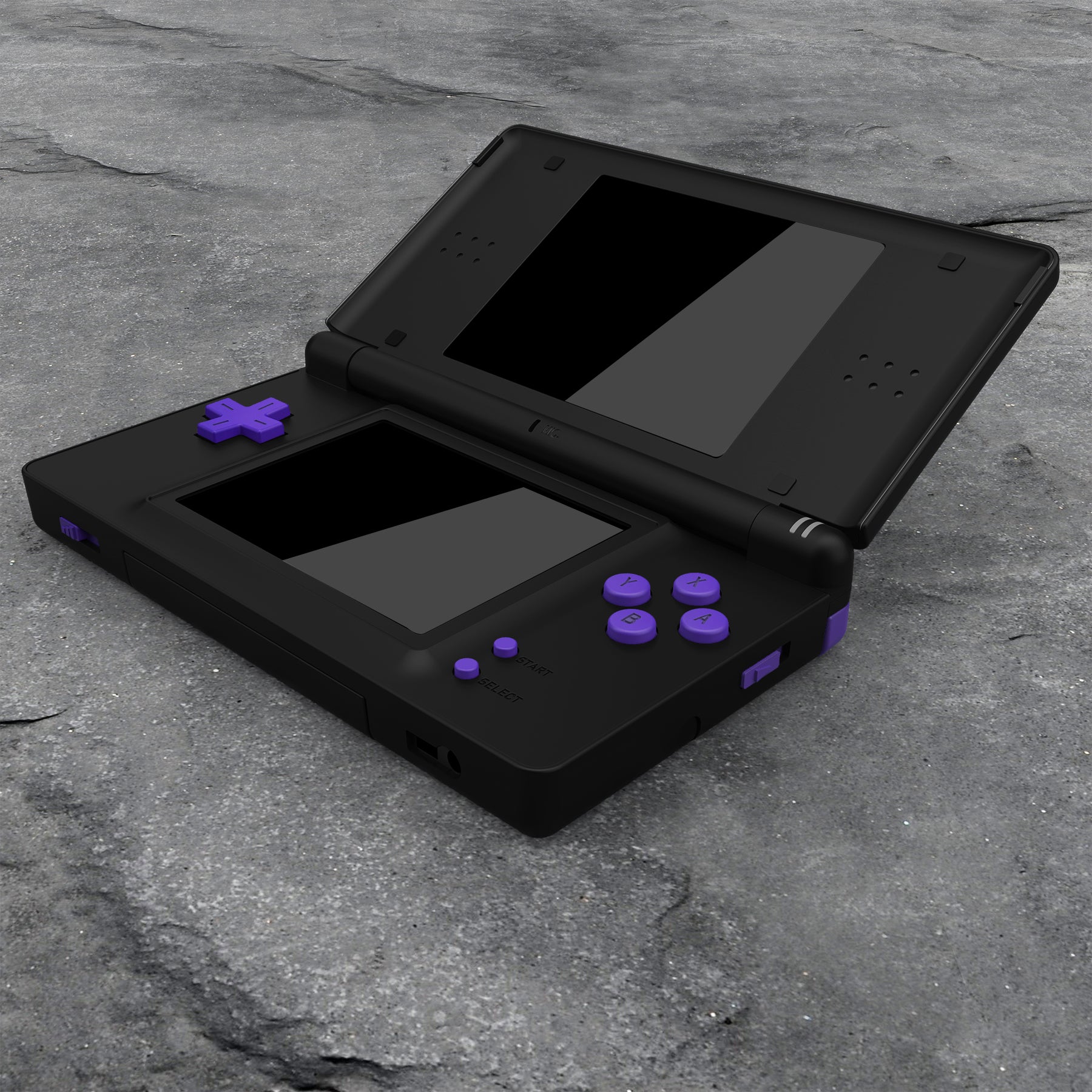 eXtremeRate Purple Replacement Button Set for Nintendo DS Lite - Custom D-Pad, A B X Y, Start Select, R L, Power & Volume Keys | Perfect for DIY Repair & Customization | DSLJ1005 (Console Not Included)