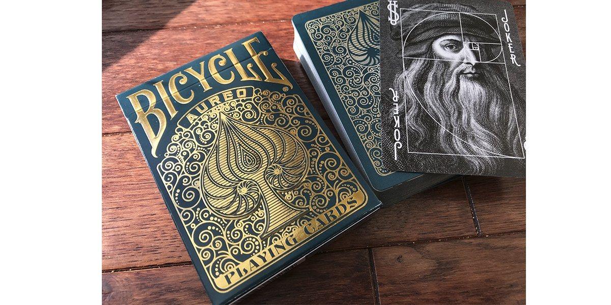Aureo Bicycle Playing Cards - Premium Poker Deck for Magic Tricks, Card Games & Collectors | Perfect for Poker Nights, Cardistry & Gift Giving