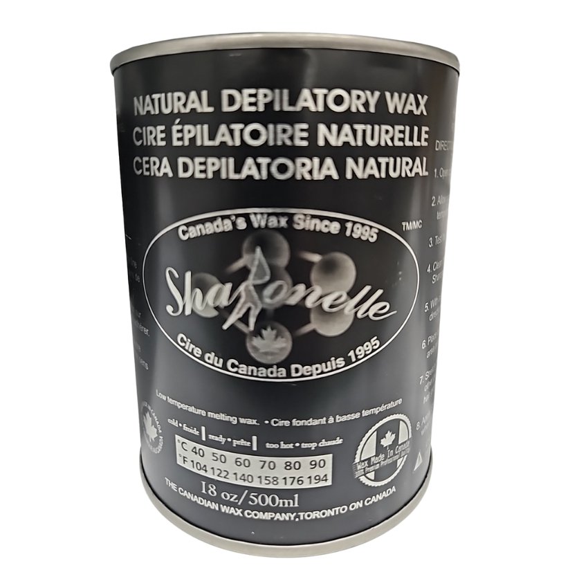 Sharonelle All-Purpose Natural Hair Removal Wax - 500ml (18OZ) for Legs, Arms, Bikini & Face - Easy At-Home Waxing Kit for Smooth Skin