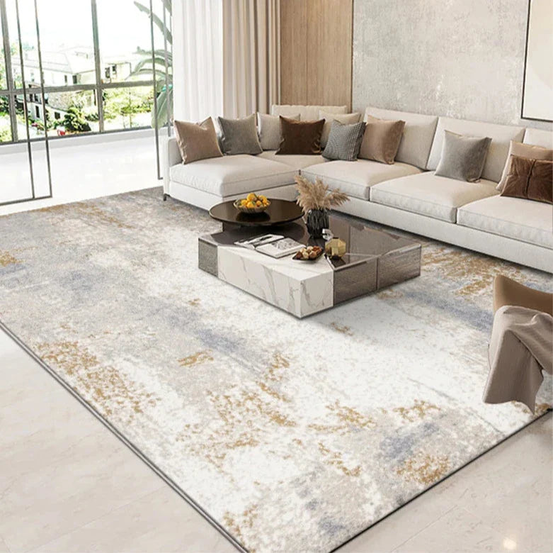 Abstract High Pile Tufted Rugs with 3D Geometric Design - Modern Elegance for Living Room, Bedroom & Office Decor