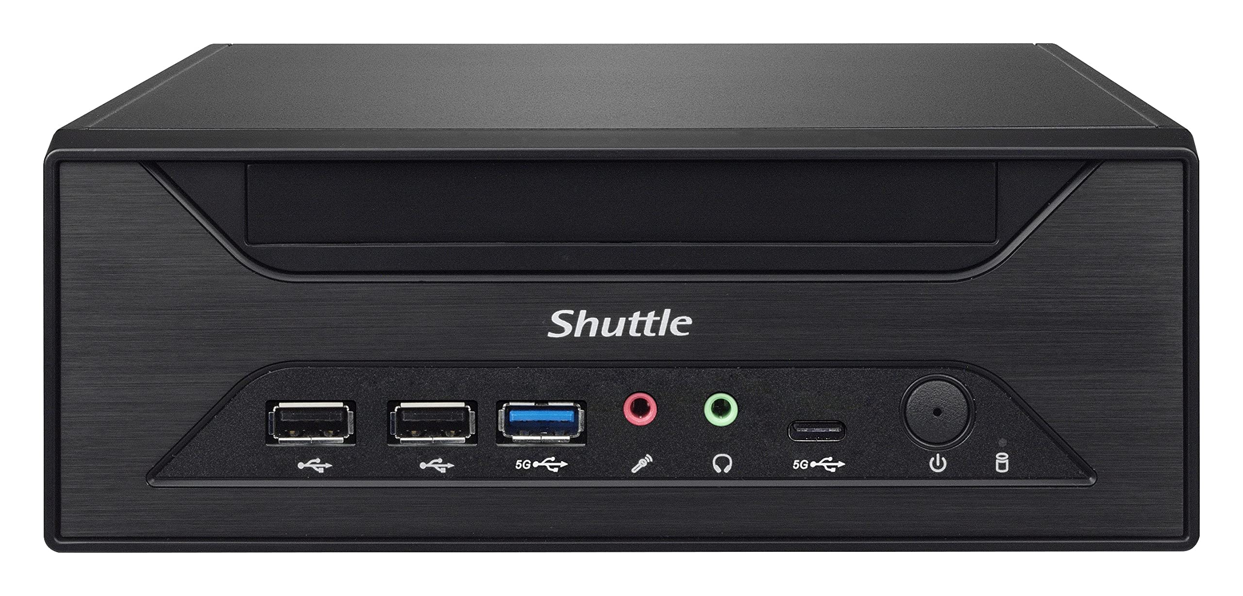 Shuttle XPC Slim XH510G Barebone Mini PC - Intel H510 Chipset, Supports 65W Rocket Lake-S/Comet Lake-S LGA1200 CPU, PCIe x16 Slot (No RAM/HDD/SSD/CPU/OS Included) with VESA Mount - Perfect for Home Office, Digital Signage & Compact Workstations